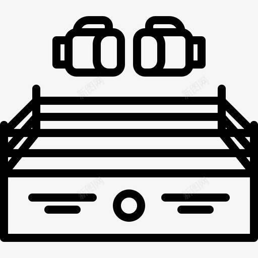 拳击拳击10直线型图标svg_新图网 https://ixintu.com 拳击 直线 线型