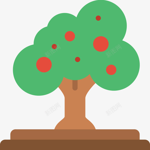 树植物33平坦svg_新图网 https://ixintu.com 植物 平坦