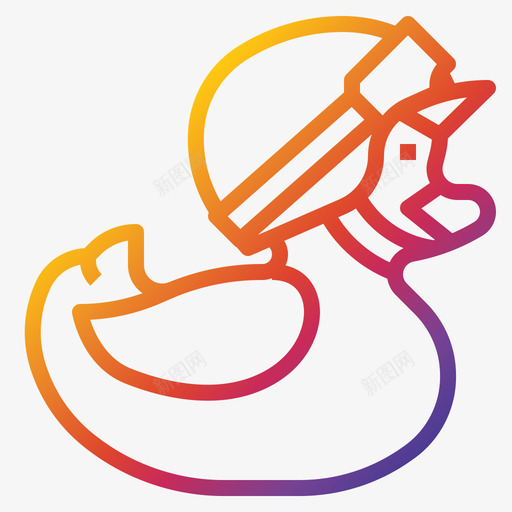 鸭子儿童玩具梯度svg_新图网 https://ixintu.com 鸭子 儿童玩具 梯度