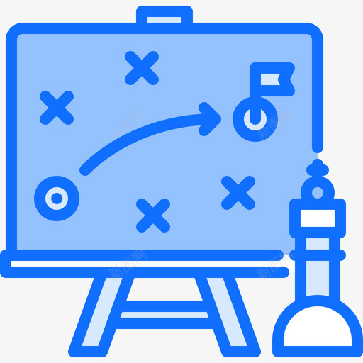 战略国际象棋11蓝色图标svg_新图网 https://ixintu.com 国际象棋 战略 蓝色