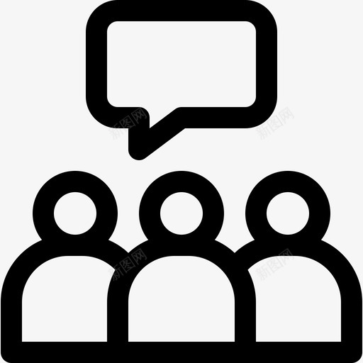 社交媒体在线营销28线性图标svg_新图网 https://ixintu.com 在线 媒体 社交 线性 营销