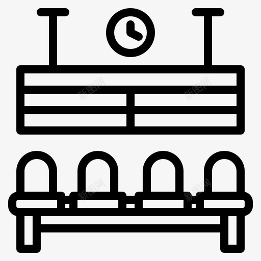 座位公共交通14直线svg_新图网 https://ixintu.com 座位 公共 交通 直线