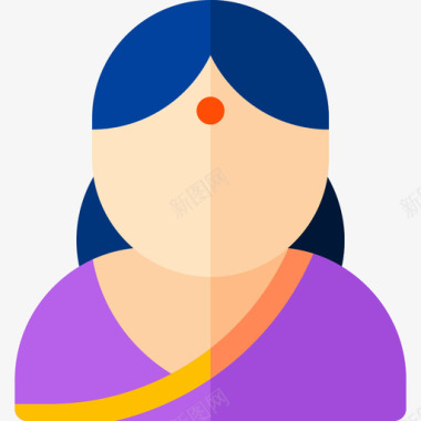 印度女人印度57岁平房图标图标