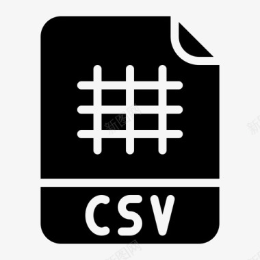 Csv文件扩展名3glyph图标