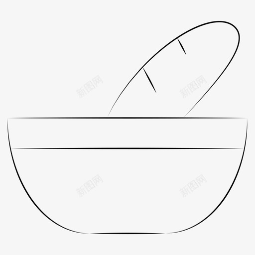 面包法式面包手绘面包店图标svg_新图网 https://ixintu.com 手绘 法式 面包 面包店