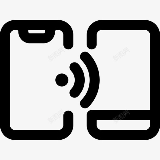 连接电话和手机1线性svg_新图网 https://ixintu.com 连接 电话 手机 线性
