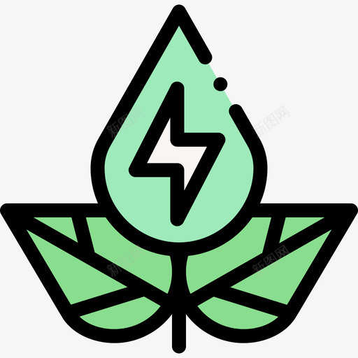 绿色能源生态221线性色彩svg_新图网 https://ixintu.com 绿色 能源 生态 线性 色彩