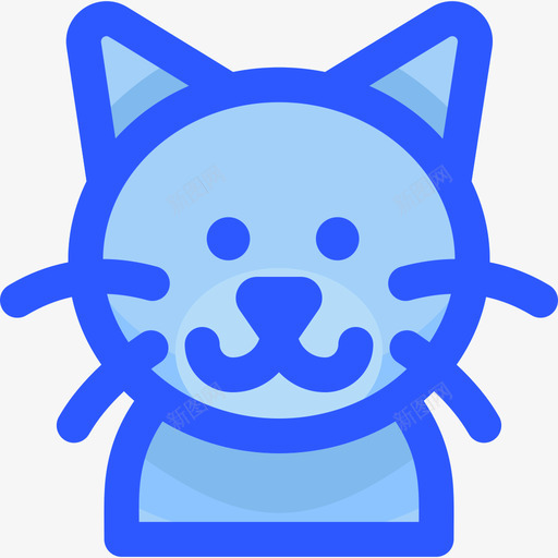 缅甸猫猫品种1蓝色svg_新图网 https://ixintu.com 缅甸 品种 蓝色