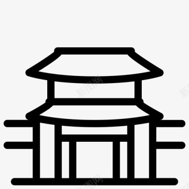 韩国著名地标图标