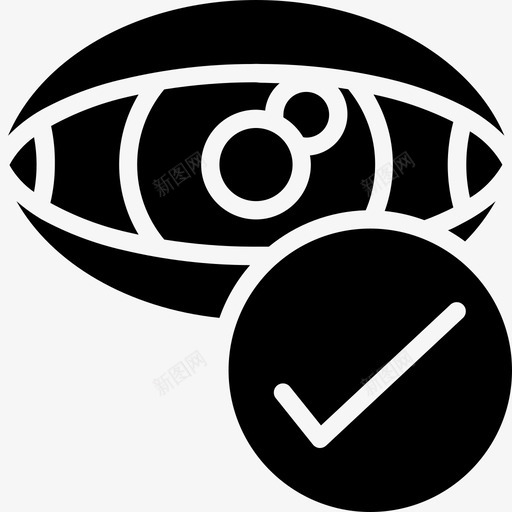 眼睛眼科2填充svg_新图网 https://ixintu.com 眼睛 眼科 填充