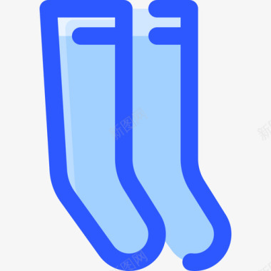 袜子衣服154蓝色图标图标