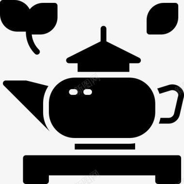 茶壶瓷器65装满图标
