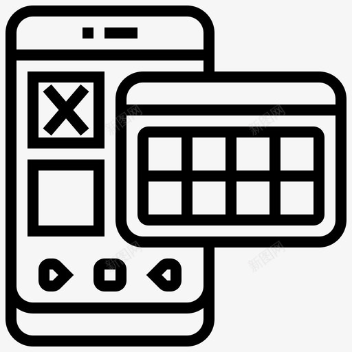 日历移动应用程序28线性svg_新图网 https://ixintu.com 日历 移动 应用程序 线性