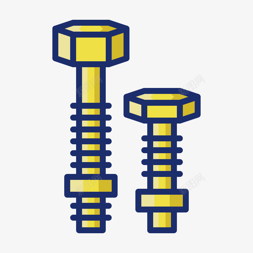 螺钉diy10线性颜色svg_新图网 https://ixintu.com 螺钉 diy 线性 颜色