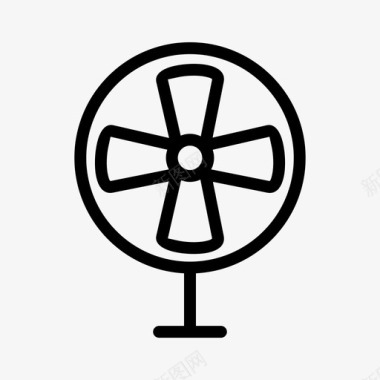 电风扇电器冷风图标图标