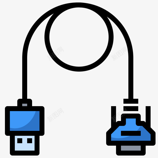 Hdmi电缆电子元件线性颜色svg_新图网 https://ixintu.com Hdmi 电缆 电子元件 线性 颜色