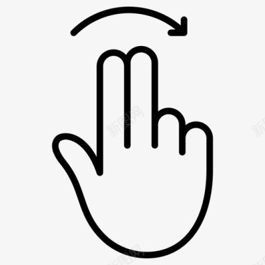 两个手指刷右触摸搜索引擎优化开发图标