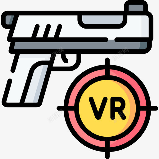 射击游戏虚拟现实112线性颜色svg_新图网 https://ixintu.com 射击游戏 虚拟现实 线性 颜色