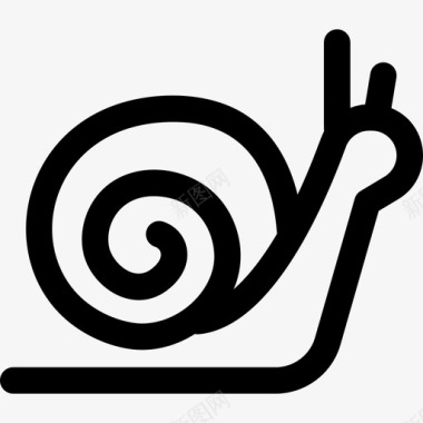 蜗牛野生动物4直系图标图标