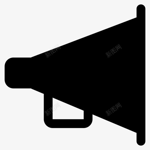 扩音器公告宣传图标svg_新图网 https://ixintu.com 公告 图标 宣传 扩音器 界面 符号