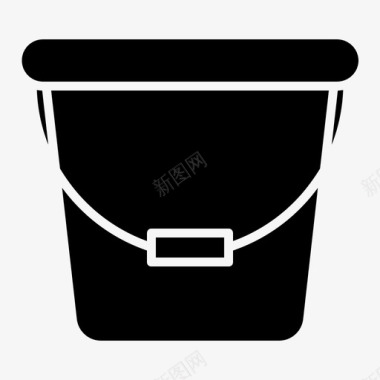 水桶清洁卫生图标