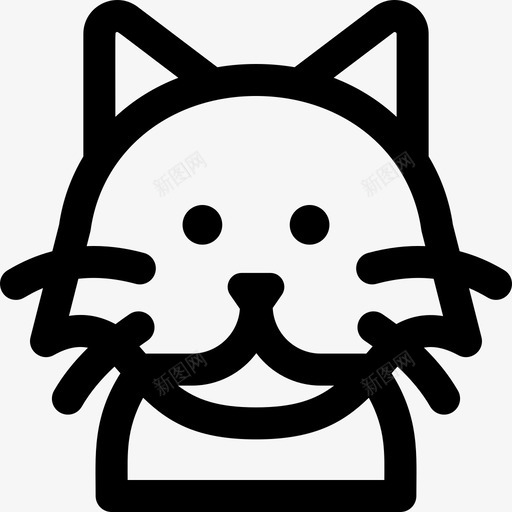 波斯猫猫品种5直系svg_新图网 https://ixintu.com 品种 波斯猫 波斯猫插画 直系