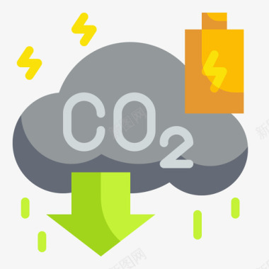 二氧化碳创新可再生能源3持平图标图标