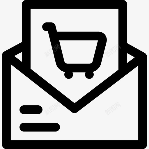 邮件网上购物73直系图标svg_新图网 https://ixintu.com 直系 网上购物 邮件