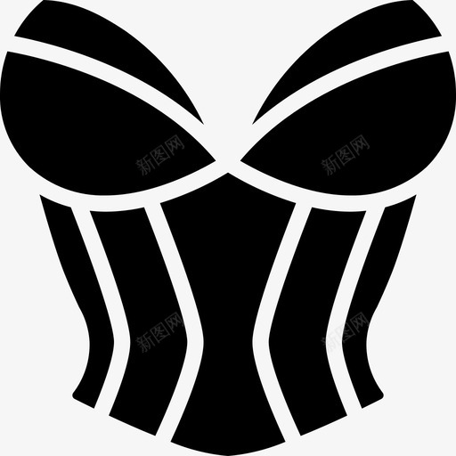 紧身胸衣内衣2填充图标svg_新图网 https://ixintu.com 内衣 填充 紧身 胸衣