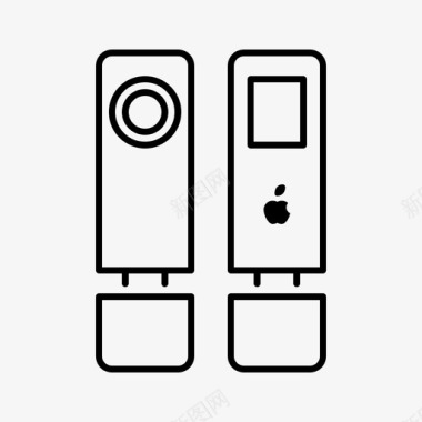 Ipod苹果产品线性图标图标