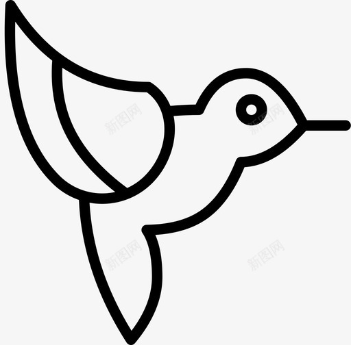 colibri小鸟苍蝇图标svg_新图网 https://ixintu.com colibri 小鸟 精粹 自然 苍蝇 蜂鸟