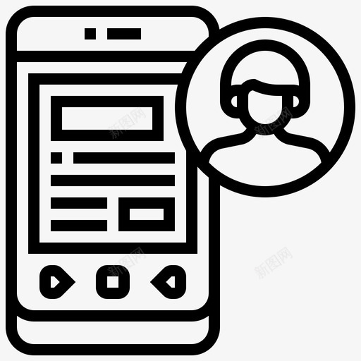 联系人移动应用28线性svg_新图网 https://ixintu.com 联系人 移动 应用 线性