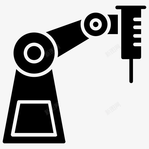 机器人注射器医疗机器人医疗技术svg_新图网 https://ixintu.com 机器人 注射器 医疗 技术 辅助 咕噜 噜声 一组 手术 图示 符号