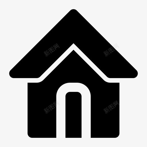 家电子商务房子图标svg_新图网 https://ixintu.com 字形 市场 房子 洛卡 用户界面 电子商务