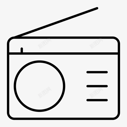 收音机天线电子产品svg_新图网 https://ixintu.com 收音机 天线 电子产品 小工 工具 磁带 电子 电子线 线路 图标