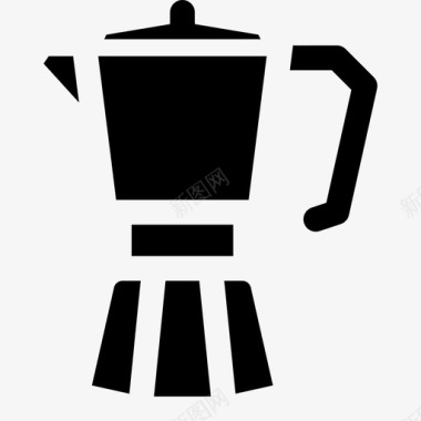 咖啡壶餐具1填充图标