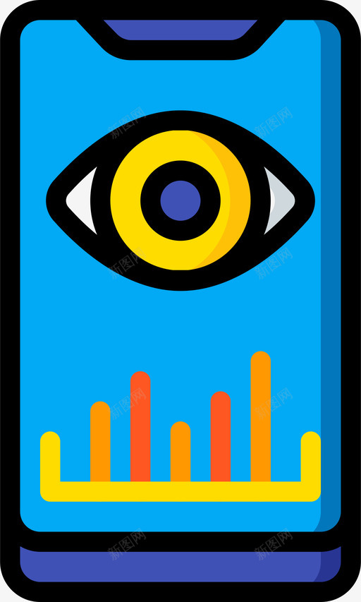 生物识别移动设备管理6线性颜色图标svg_新图网 https://ixintu.com 生物识别 移动 线性 设备管理 颜色
