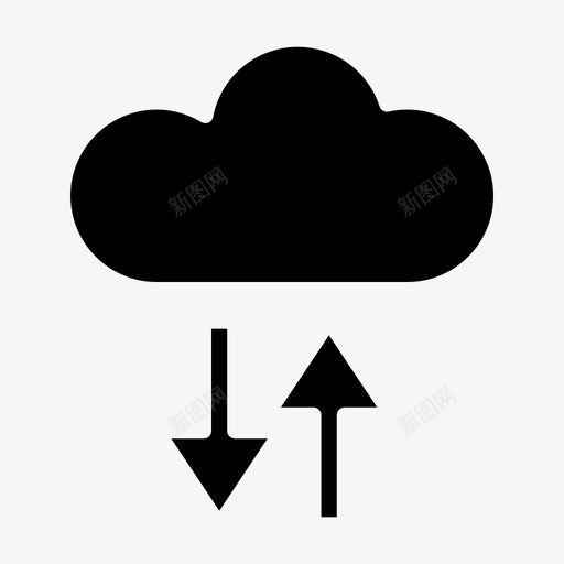移动数据云连接方向svg_新图网 https://ixintu.com 移动 数据 连接 方向 传输 营销 技术 字形