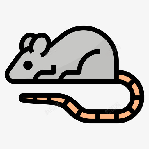 小鼠动物79线性颜色图标svg_新图网 https://ixintu.com 动物 小鼠 线性 颜色
