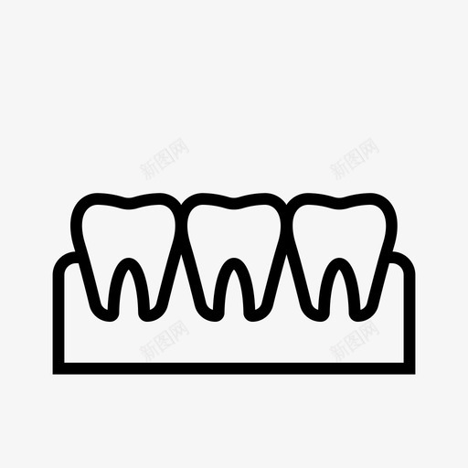 牙齿牙科牙列svg_新图网 https://ixintu.com 牙齿 牙科 牙列 口香糖 咀嚼 保健