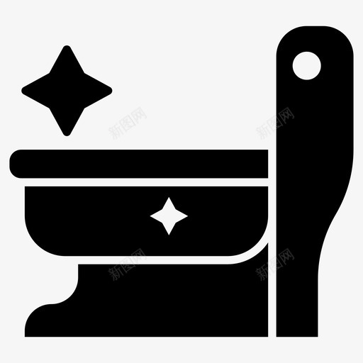 马桶浴室清洁冲水图标svg_新图网 https://ixintu.com 冲水 向量 图标 浴室 清洁 马桶
