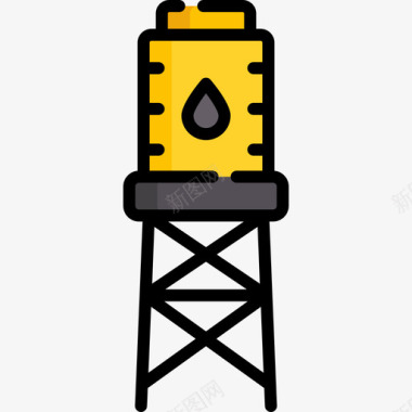油罐工业72线颜色图标图标
