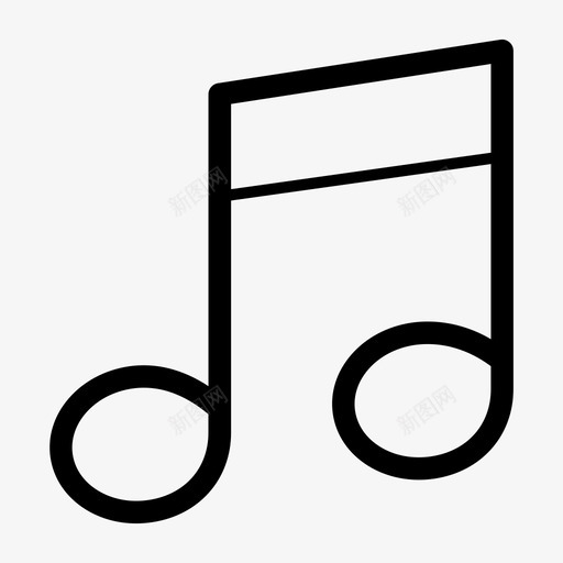 音乐音符听svg_新图网 https://ixintu.com 音乐 音符