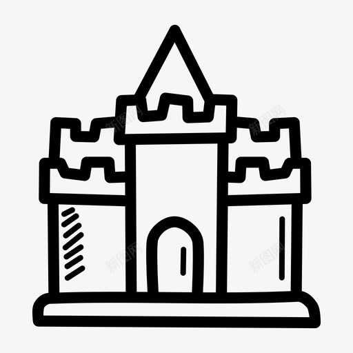 城堡庄园中世纪svg_新图网 https://ixintu.com 城堡 庄园 中世纪 宫殿 沙滩 海滩 涂鸦