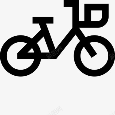 自行车城市90直线型图标