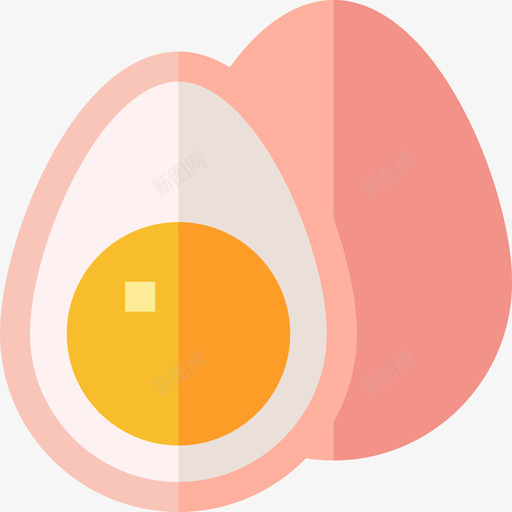 鸡蛋过敏28扁平svg_新图网 https://ixintu.com 鸡蛋 过敏 扁平