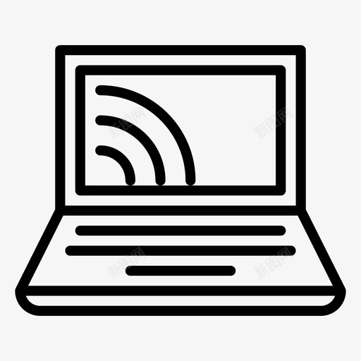 信号笔记本互联网在线svg_新图网 https://ixintu.com 信号 笔记本 互联网 在线 技术 办公 线路