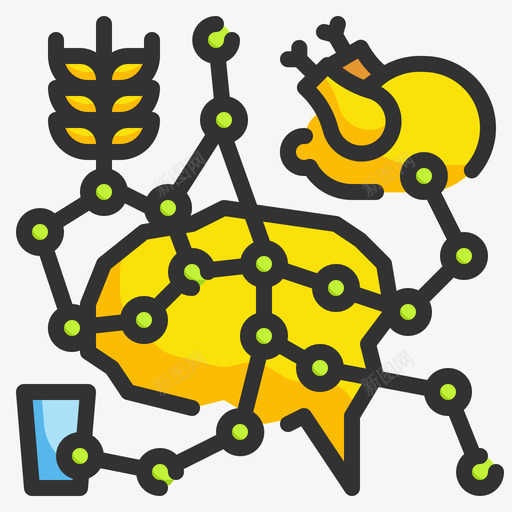 人工智能食品技术1线性颜色svg_新图网 https://ixintu.com 人工智能 食品 技术 线性 颜色