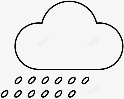 暴雨降水雨滴svg_新图网 https://ixintu.com 暴雨 降水 雨滴 阵雨 天气 气和 大气 条件