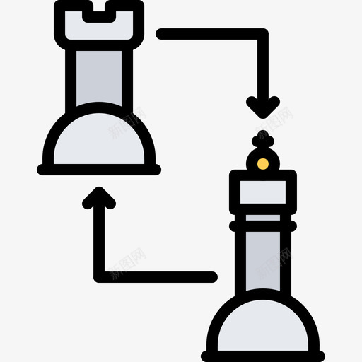 棋子国际象棋10彩色图标svg_新图网 https://ixintu.com 国际象棋 彩色 棋子 西洋棋